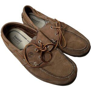 Timberland Mens Classic 2 Eye Boat Shoes Brown Genuine Leather Men’s 12 M